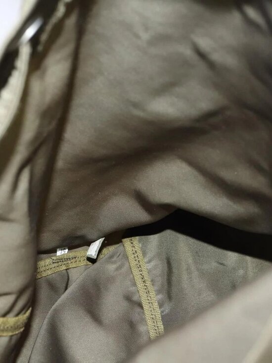 PRADA Backpack Nylon Khaki Silver Auth bs29051 main image 13
